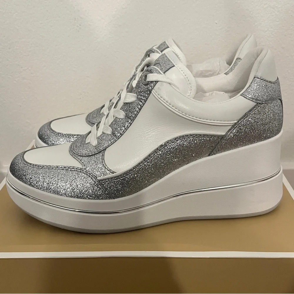 Michael Kors Womens Emmy Wedge Trainer - Picture 5 of 9